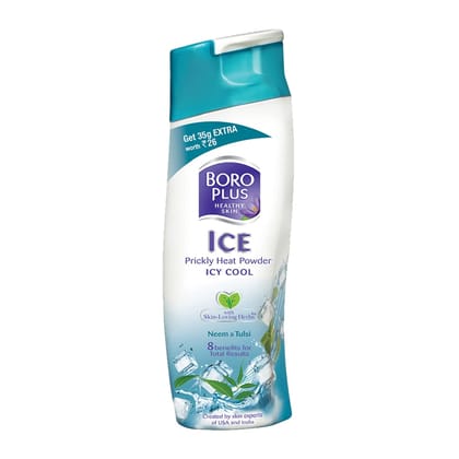 BoroPlus Talc Prickly Heat Ice Cool Powder, 150g + 50g Extra