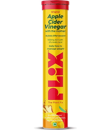 The Plant Fix Plix Apple Cider Vinegar 15 Effervescent Tablet with mother Mango (15 Tablets)