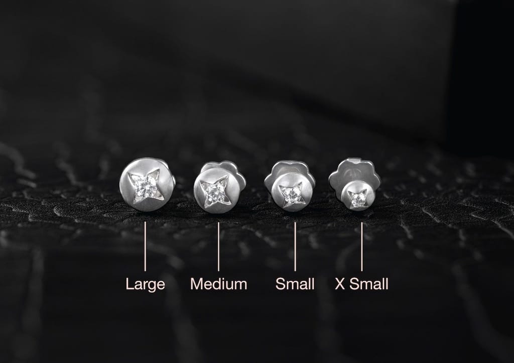 Radiant Starburst Ear Stud For Him (1 Pc Only)