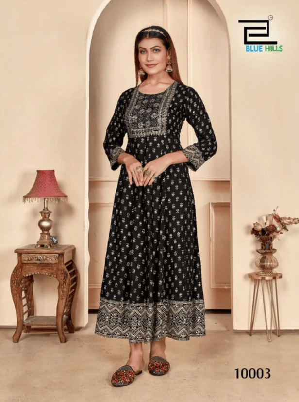 Shimmer Bluehills Anarkali Kurtis