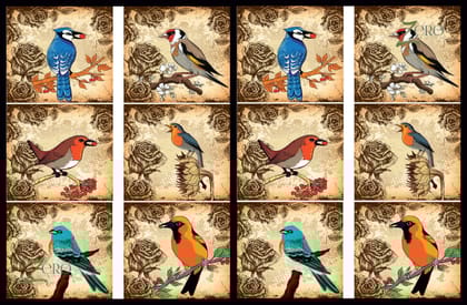 Brand Zero Luxury Speciality Decoupage Paper - Birds Paradise 1 Tiles