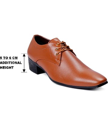 BXXY Tan Men's Derby Formal Shoes
