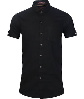 X-men 100 Percent Cotton Black Solids Shirt