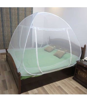 Healthgenie Double White Plain Mosquito Net, Machardani