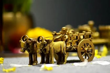2 BULLOCK CART for Home Decor  by Snova Enterprises