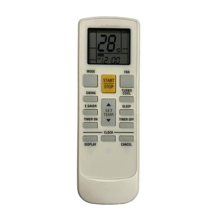 Upix AC Remote No. 231C (No Backlight), Compatible/Replacement for Croma AC Remote Control