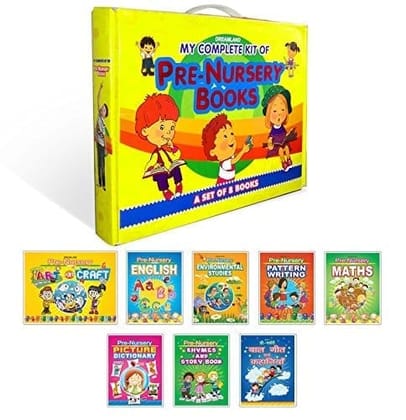 My Complete Kit Of Pre-Nursery Books Pack - A Set Of 8 Books | Preschool Art & Craft, English, Maths, ... Rhymes & Story Book, Balgeet Evam Kahaniyan [Paperback] Dreamland Publications [Paperback] Dreamland Publications