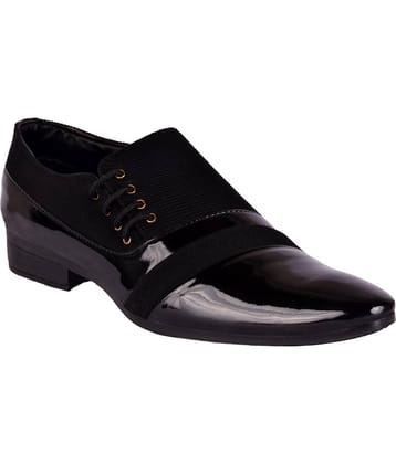 Aadi - Black Men's Derby Formal Shoes