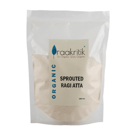 Praakritik Organic Sprouted Ragi Atta 500G