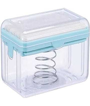Dust n shine- 2 in 1 Soap Dish Foaming Soap Box Holder for Shower Countertop (Blue) (Pack of 1)