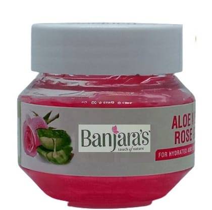Banjara's Aloe Vera Rose Gel, 100 gm
