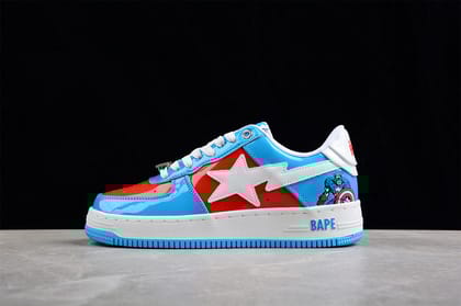 MARVEL x BAPE STA LOW A BATHING APE - LIGHT BLUE-Euro 41
