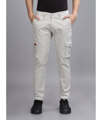 Paul Street Slim Flat Men's Cargos - Silver ( Pack of 1 )