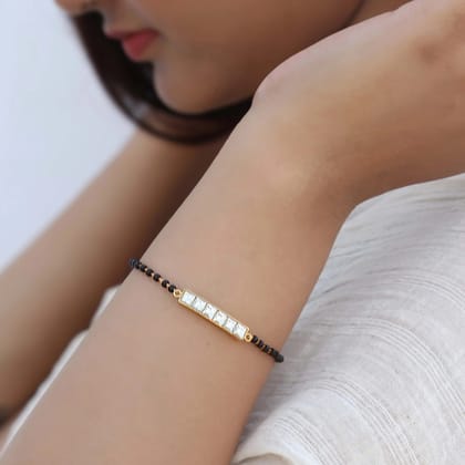 6 Stone Luck Mangalsutra Bracelet-Bracelet