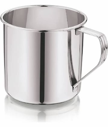 Dynore - Silver Steel Coffee Mug ( Pack of 1 )