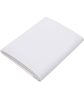 Makhanchor White 100 Percent Cotton Unstitched Shirt pc Single