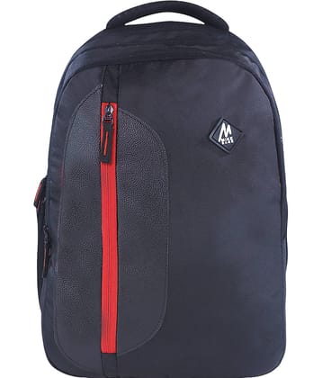 mikebags 30 Ltrs Black Polyester College Bag