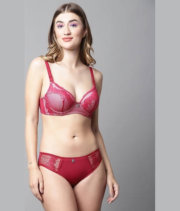 PrettyCat Lace Women's Bra & Panty Set ( Blue )