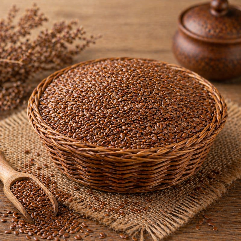 Premium Raw Flax Seeds (250g) | Nutrient-Rich Superfood & Omega-3 Source | Healthy Snacking & Baking