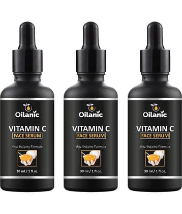 Oilanic Vitamin C Face Serum-For Lightening & Brightening Face Serum 90 mL Pack of 3