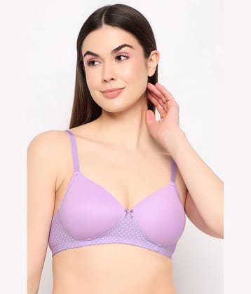 Clovia Nylon Women's T-Shirt Bra ( Purple ) BR6897A12