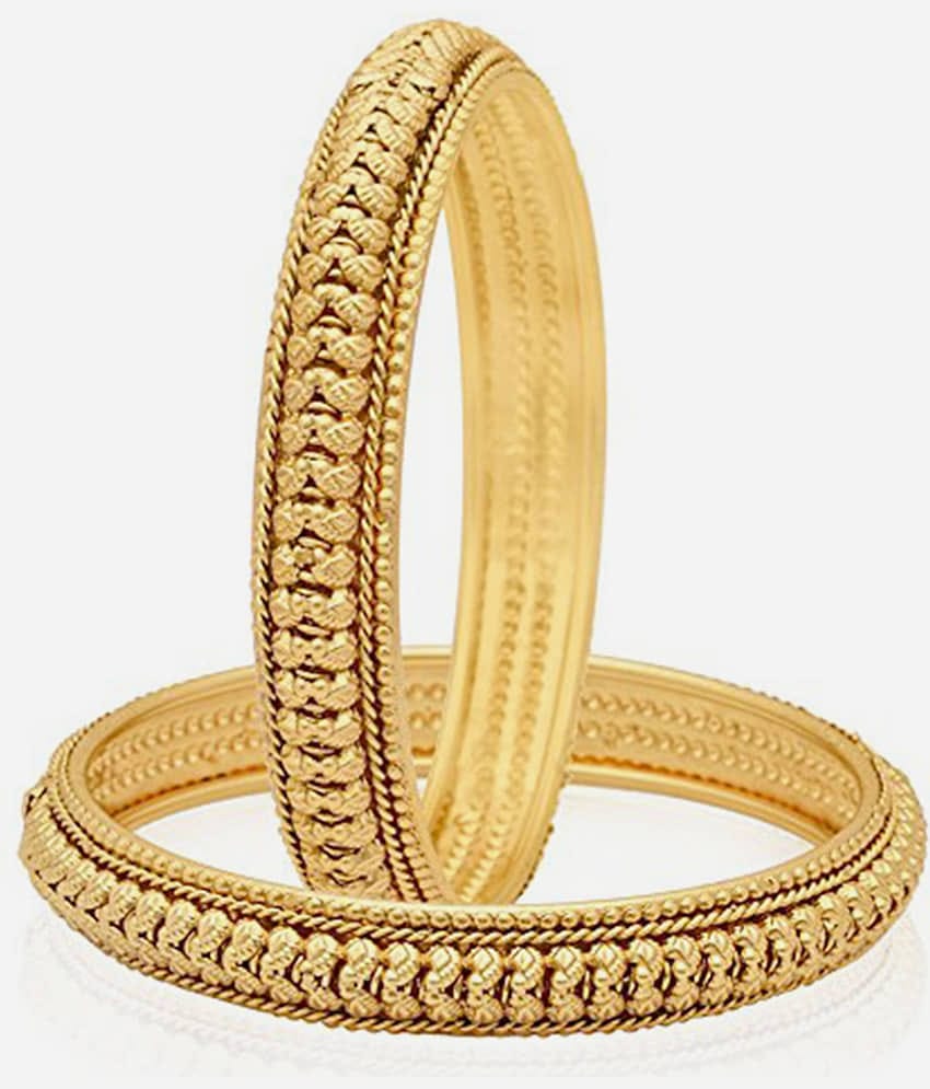 Zeneme Gold Bangle ( Pack of 2 )