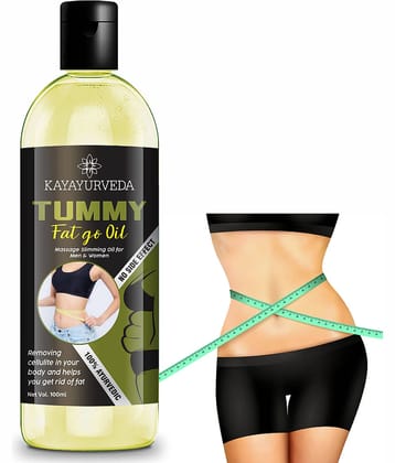 KAYAYURVEDA Fat Burning, Fat Go, Fat Loss, Body Fitness Oil - Ayurvedic Shaping & Firming Oil 100 mL