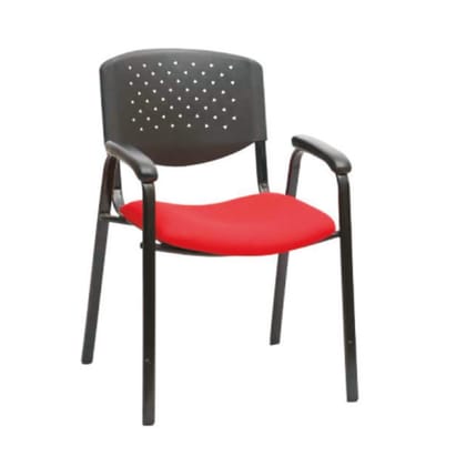 Welcome Visitor - Seat In Febr & Back In Hard PP, Soft PU Handle Supported To Metal Structure, Base In MS Powder Quoted (CS-V-12)