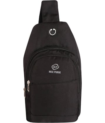 Nice Purse Black Solid Messenger Bag