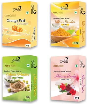 glowious - Skin Toning Face Pack for Normal Skin ( Pack of 4 )