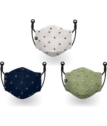 Wellstar - Multicolor 3 Ply Mask ( Pack of 3 )