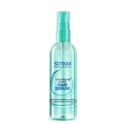 Streax Professional Vitariche Gloss Hair Serum (115 Ml), Pack of 1 Streax Professional Vitariche Gloss Hair Serum (115 Ml), Pack of 1 - Clear / 115 ml (Pack of 1)