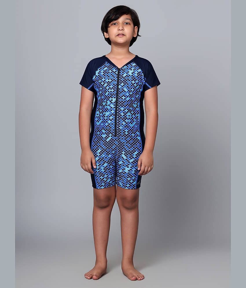 Vector X Boys Swimming Bodysuit ( Pack of 1 , Navy Blue )