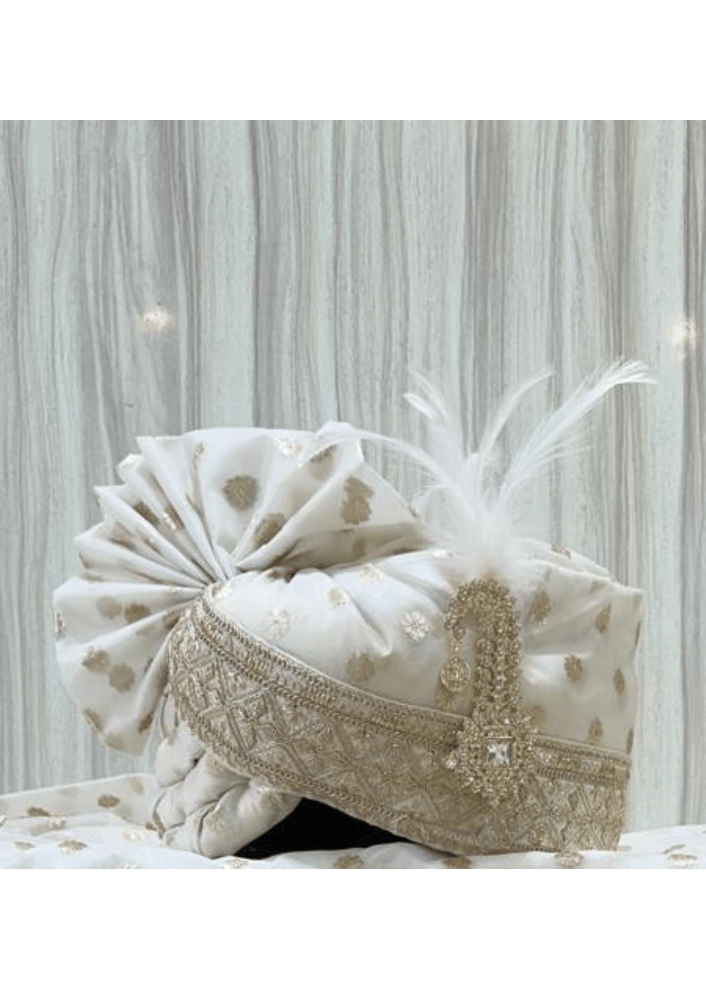 WHITE ORGANZA  SAFA