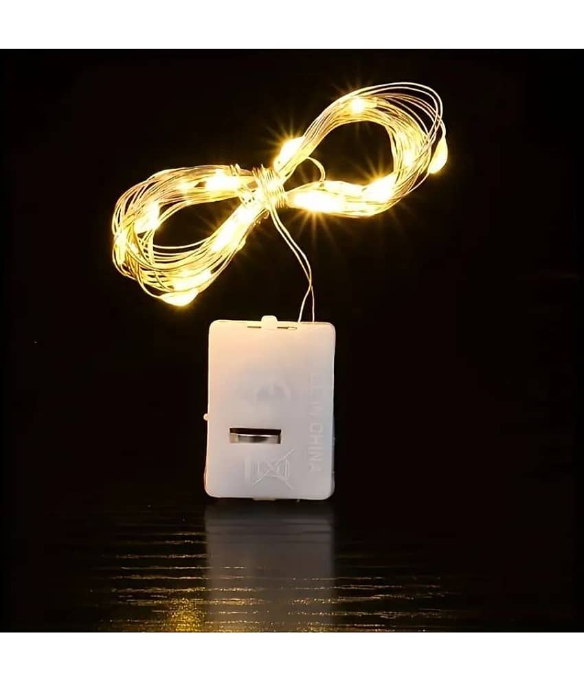 SPARKWORLD Yellow 3M Cork light ( Pack of 1 )