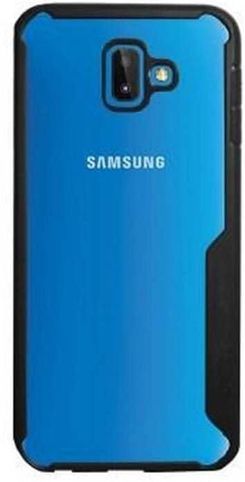 PLUGTECH Slim Shockproof Case | Matte Black Soft | Drop Protection | Precise Cutouts | Premium Mobile Cover for Samsung Galaxy J6 Plus