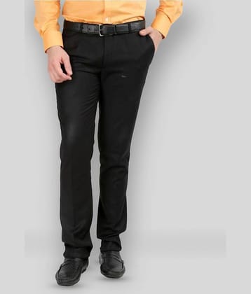 Inspire Clothing Inspiration - Black Polycotton Slim - Fit Men's Formal Pants ( Pack of 1 )