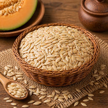 Muskmelon Seeds (250g) | Nutrient-Rich Super Seeds | Healthy Snacking & Daily Nutrition Muskmelon Seeds (250g) | Nutrient-Rich Super Seeds | Healthy Snacking & Daily Nutrition