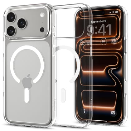 Spigen Thin Fit Clear T MagFit iPhone 17 Pro Max Back Cover Case, Never Yellow - Lifetime Yellowing Warranty (PC | Clear White) Spigen Thin Fit Clear T MagFit iPhone 17 Pro Max Back Cover Case, Never Yellow - Lifetime Yellowing Warranty (PC | Clear White