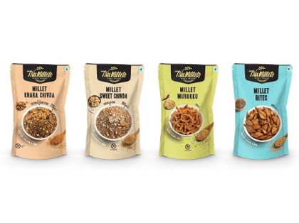 Combo - M Sweet Chivda , M Khara Chivda, M  Bites, M Murukku - each 125 gms