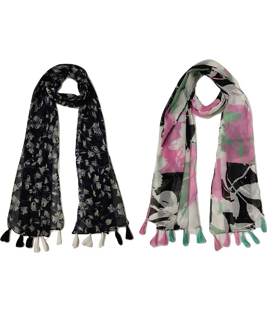 stolevilla Multi Printed Poly Cotton Yarn Stoles