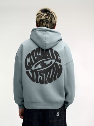 Cosmic Light Grey Full Sleeve Sweatshirt-S / Light Grey