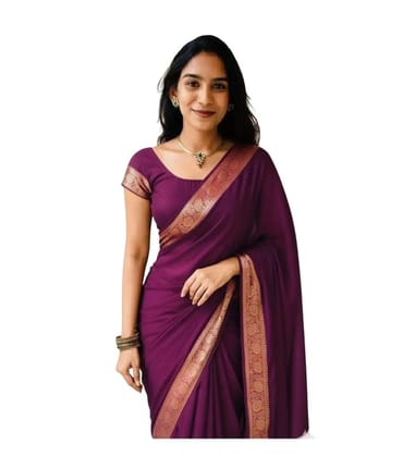 DARSHANS Women's Vichitra Silk Printed Saree With Unstitched Blouse 5.5Mtr (Wine)-PID65188 DARSHANS Women's Vichitra Silk Printed Saree With Unstitched Blouse 5.5Mtr (Wine)-PID65188