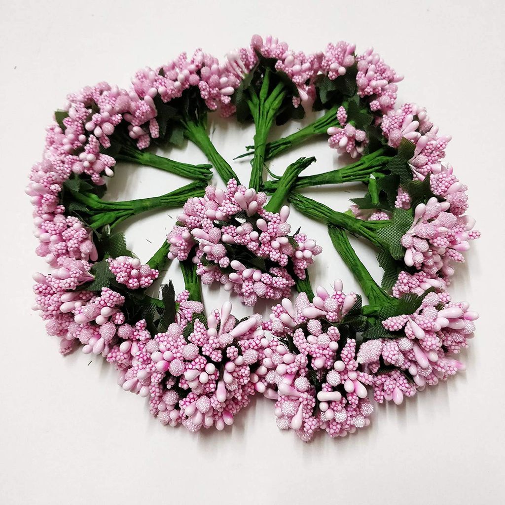Nawani Artificial Pollen Flowers for Tiara Making and Jewelry Making, (6 Bunch of 12 Pollen Each) - Flowers | Buy online on ZillyBuy