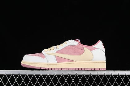 Travis Scott x Air Jordan 1 AJ1 Low - Shy Pink-Euro 36