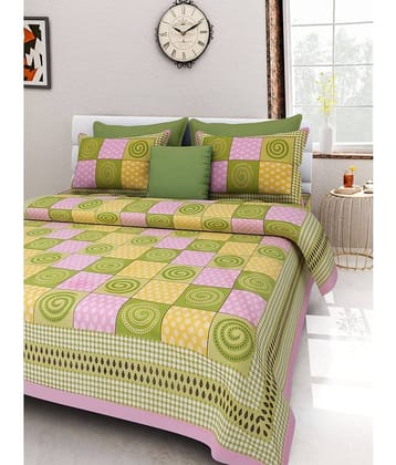 Bombay Spreads Cotton King Bedsheet ( Multicolor )