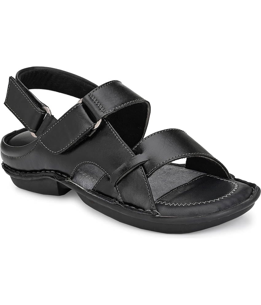 softio - Black Men's Sandals