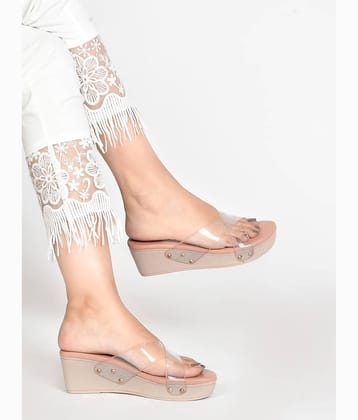 JM Looks Peach Women's Sandal Heels