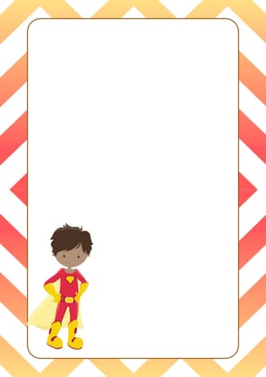 Note Pad - Super Hero-Red & Yellow / Non-Personalised
