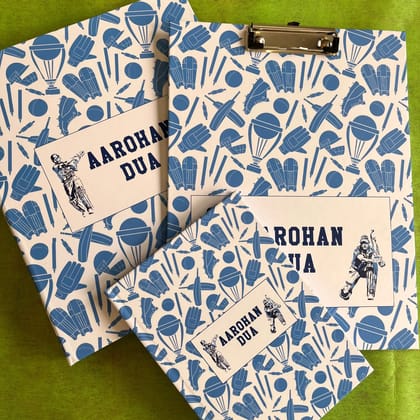 School Set  - Howwzat-Set of 3 - Folder + Clipboard + Note book